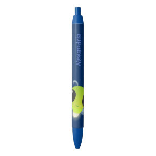 Stylo Noir Illustration de la luciole vert mou