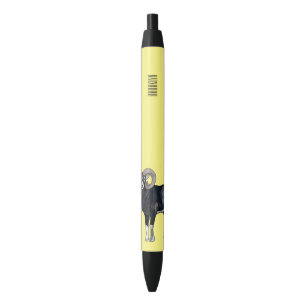 Stylo Noir Illustration de mouflon, mouton