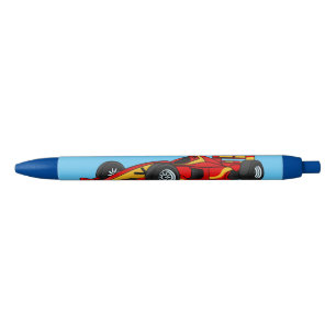Stylo Noir Illustration de voitures de course à grande vites