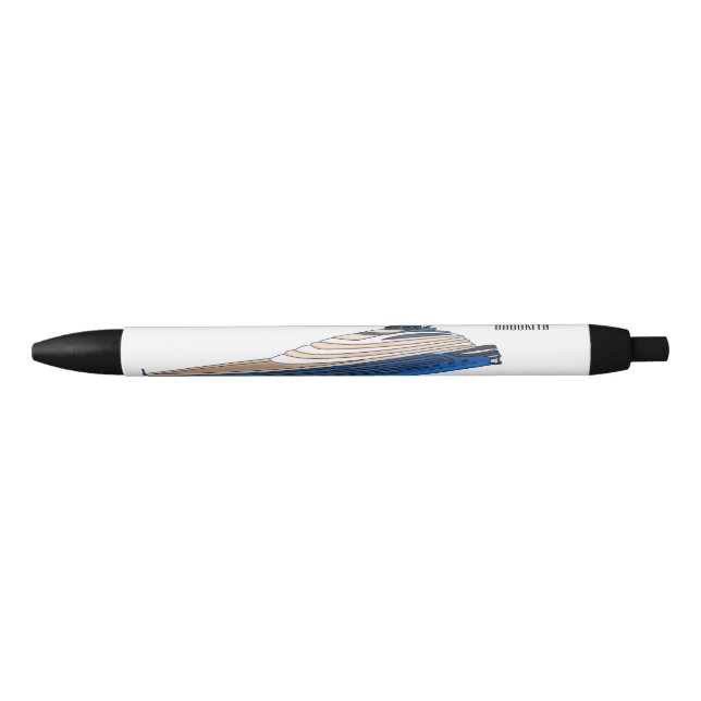 Stylo Noir Illustration de yacht (Devant)