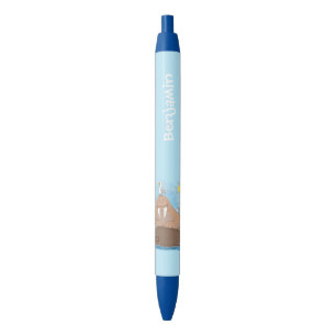 Stylo Noir Illustration drôle de morse joyeux