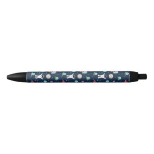 Stylo Noir Illustration du Motif spatial