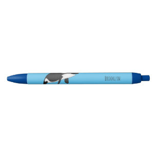 Stylo Noir Illustration d'une baleine tueuse