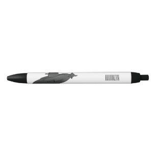 Stylo Noir Illustration sous-marine