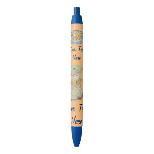 Stylo Noir image amusante du coeur de pomme, tarte aux pommes