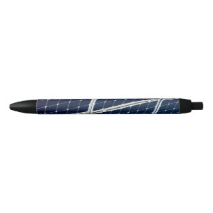 Stylo Noir Image amusante d'un panneau solaire