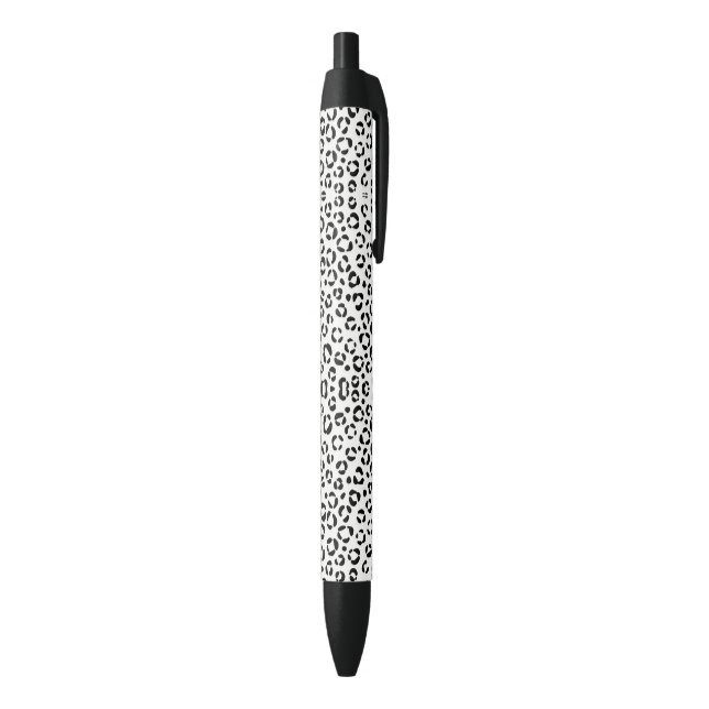 Stylo Noir Impression d'animaux en N&B (Bas (Vertical))