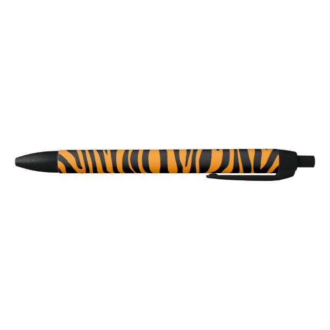 Stylo Noir Impression zèbre orange Princeton (Bas)