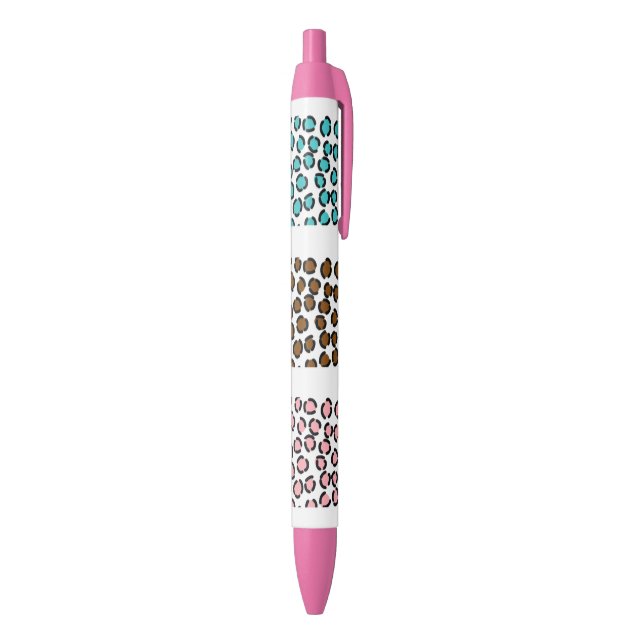 Stylo Noir Imprimé léopard (Bas (Vertical))