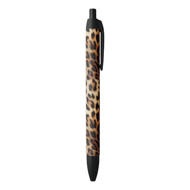 Stylo Noir Imprimé léopard marron crème   (Bas (Vertical))