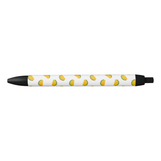 Stylo Noir Imprimer Motif Taco  (Devant)