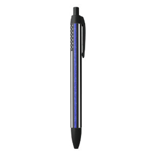 Stylo Noir Indicateur de Parties scintillant de la ligne bleu