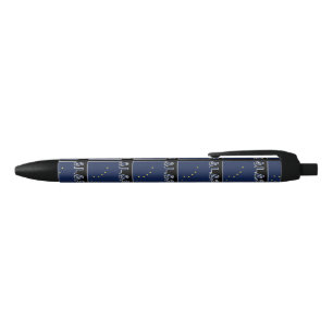 Stylo Noir Indicateur de texte de l'état de l'Alaska