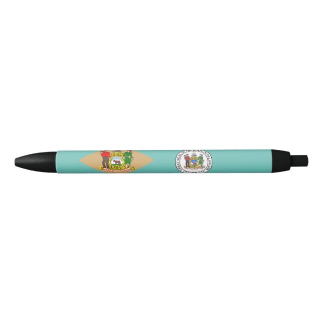 Stylo Noir Indicateur du Delaware (Devant)
