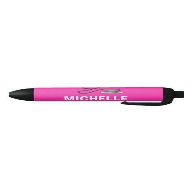 Stylo Noir Infirmière ajoutez votre nom (Bas)