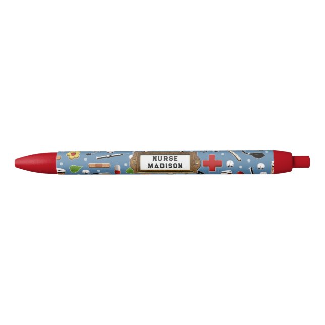 Stylo Noir Infirmière créative collector (Devant)
