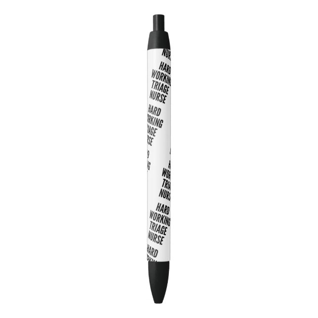 Stylo Noir Infirmière en triage (devant Vertical)