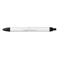 Initiales de Monogramme violet à Script Chic Moder