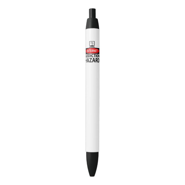 Stylo Noir Internet - risque de dépendance (devant Vertical)