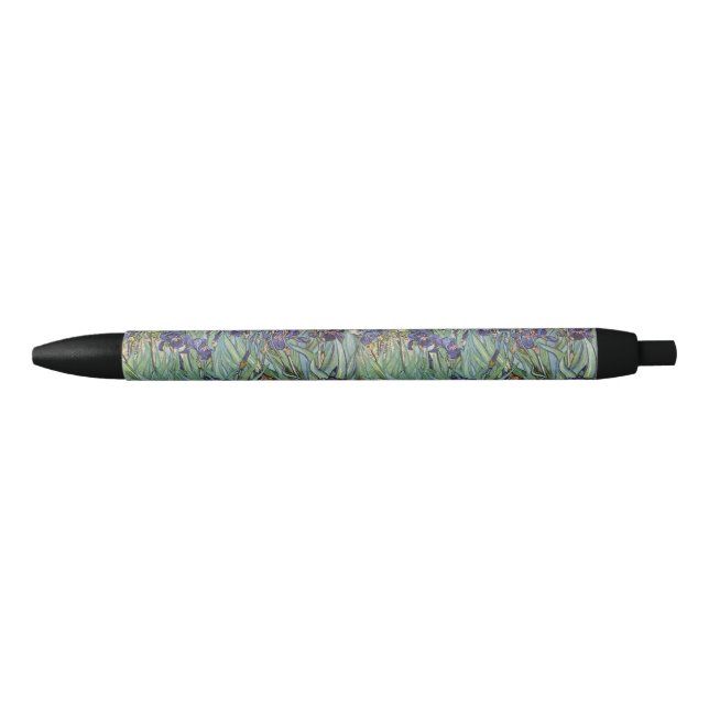 Stylo Noir Iris de Van Gogh Peinture Impressionniste (Devant)