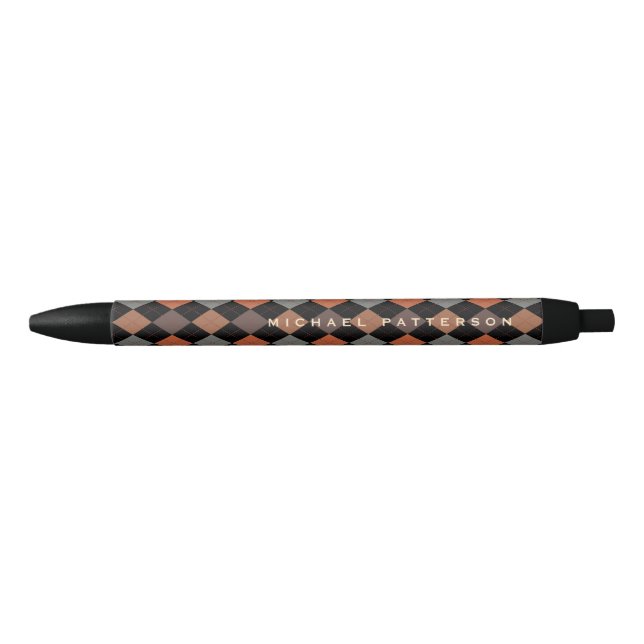 Stylo Noir Jacquard élégant personnalisé pour lui (Devant)