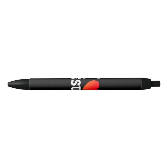 Stylo Noir J'aime Jésus (Devant)