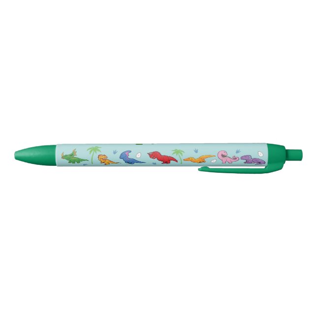 Stylo Noir J'Aime Les Dinosaures ! (Cute) (Bas)