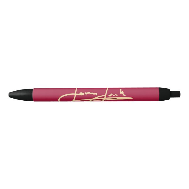 Stylo Noir James Joseph Signature Pen (Devant)