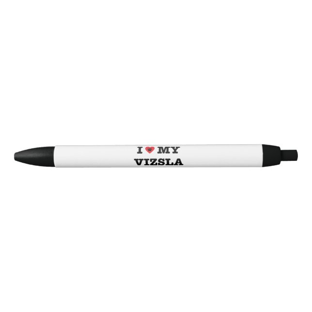 Stylo Noir J'Coeur Mes Vizsla (Devant)