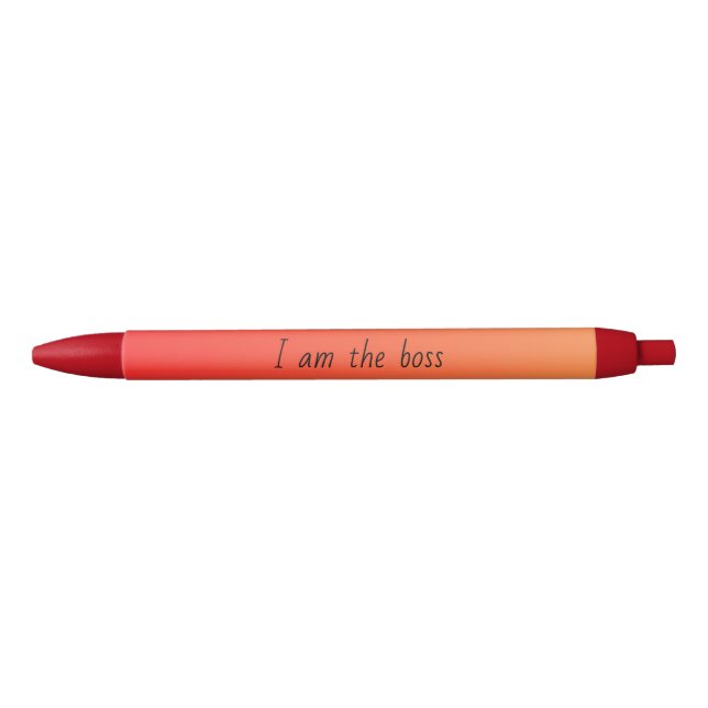 Stylo Noir Je suis le patron Pens (Devant)