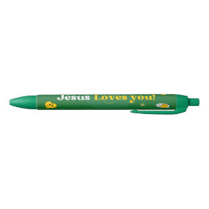 Stylo Noir Jésus vous aime pour la papeterie de l'Eglise / Ch
