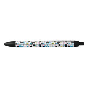 Stylo Noir Jeu de mots croisé de la fille