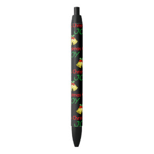 Stylo Noir Joie de Noël (cloches saintes)