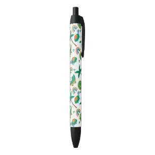 Stylo Noir Joli Alligator tortue colorée Motif arc-en-ciel