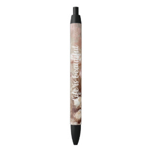 Stylo Noir Joli Beige Blush Boho Rose Floral