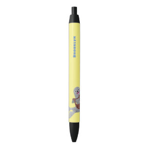 Stylo Noir Joli dessin animé sur le phoque du Groenland