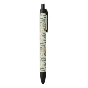 Stylo Noir Joli Doodle Lion Jungle Rainforest Motif