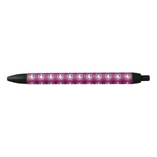 Stylo Noir Joli fantôme Halloween effrayant orange et blanc