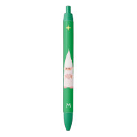 Joli gnome tenant un cœur et un monogramme sur fon