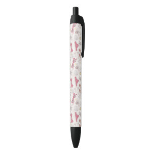 Stylo Noir Joli Motif Abstrait d'été