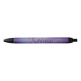 Stylo Noir Joli Pastels Cloud rose mignon Ciel bleu violet