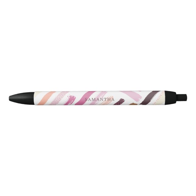 Stylo Noir Joli pinceau Motif (Devant)