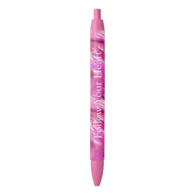Stylo Noir Joli rêve rose (devant Vertical)