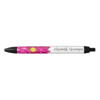 Joli rose fleur marguerite nom personnalisé