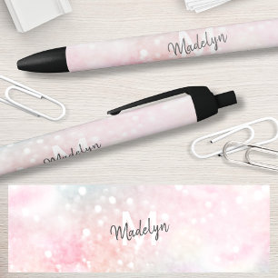 Stylo Noir Jolie Parties scintillant rose Fille Glamour
