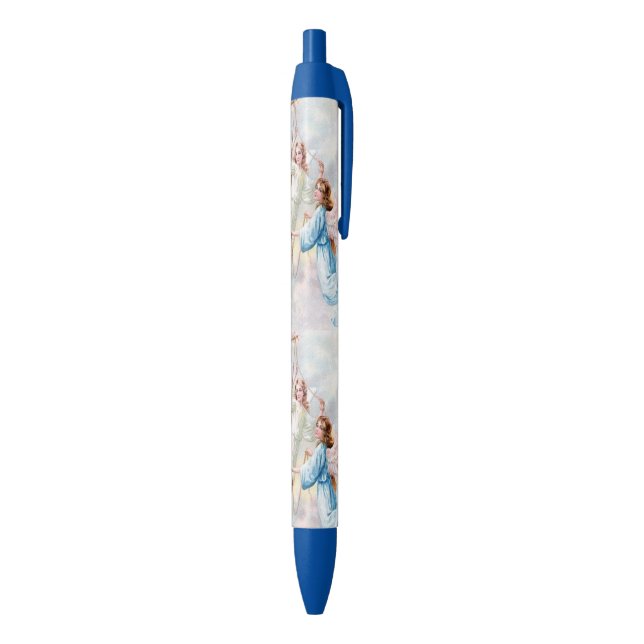 Stylo Noir Jolies Anges Avec Cloche (Bas (Vertical))