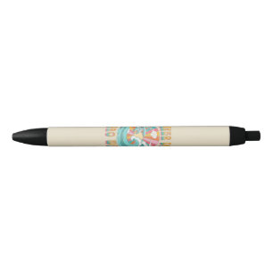 Stylo Noir Jours d'été, rétro façons conception de texte