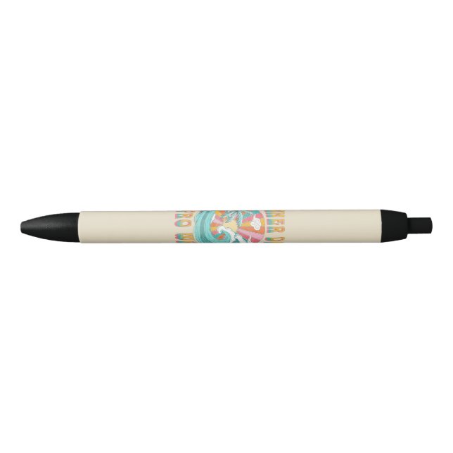 Stylo Noir Jours d'été, rétro façons conception de texte (Devant)