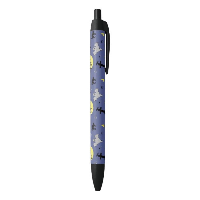 Stylo Noir Joyeux Halloween (Bas (Vertical))