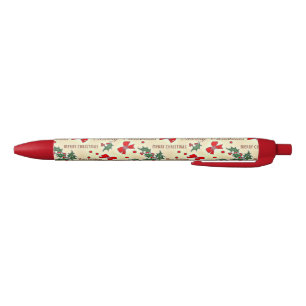 Stylo Noir Joyeux Noël design